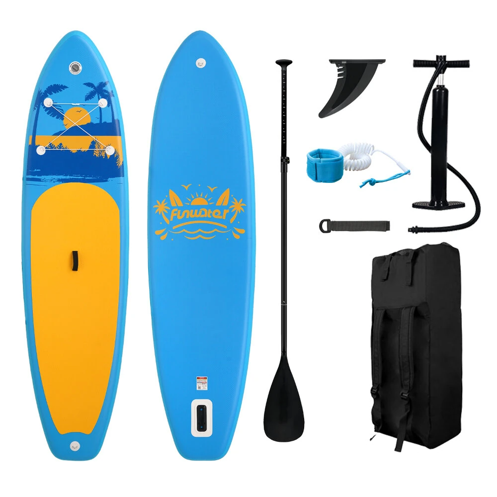 [EU Direkt] FunWater 31Serie Last 165kg 335cm Große aufblasbare Stand Up Paddle Board Erwachsener Surfbrett Komplett Pad